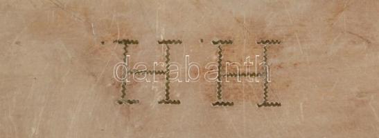 H.H. jelzéssel alpakka szószos tál aljára szerelt tálcával, 29x17 cm