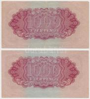 1944. 1000P "A Vörös Hadsereg Parancsnoksága" (2x) T:III,III- kis szakadás
Adamo P48