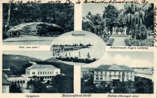Balatonfüred-fürdő, Nem, nem, soha! Rabindranath Tagore emlékfája, gyógyterem, hajókikötő, Stefánia főherceg udvar