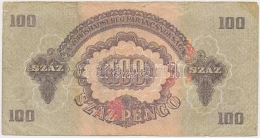 1944. 100P "A Vörös Hadsereg Parancsnoksága" színváltozat! T:III,III-