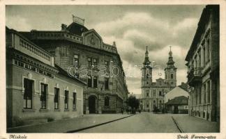 Miskolc, Deák Ferenc utca, Állami főreáliskola, templom (EK)