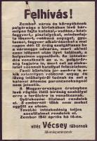1941. Zombor - felhívás a rögtön ítélő bíráskodás bevezetéséről