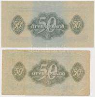 1944. 50P "A Vörös Hadsereg Parancsnoksága" (2xklf számozással) T:I-,III-