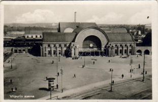 Viipuri Bahnhof Foto Ak