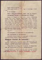 1944.okt. magyar nyelvű német ellenes szovjet röplap
