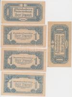 1944. 1P "A Vörös Hadsereg Parancsnoksága" (5xklf változat) az egyik számozott! T:II-,III