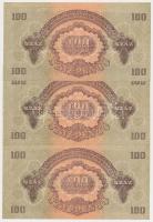 1944. 100P "A Vöröshadsereg Parancsnoksága" (3x) sorszámkövetők T:I- (hajtatlanok)