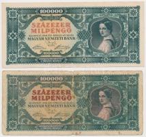 1946. 100.000MP 2xklf színváltozat! T:II,III-