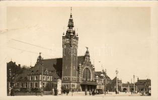 Danzig Hauptbahnhof Foto AK