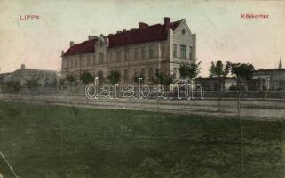 Lippa, Közkórház, Özv. Krivány Györgyné kiadása / hospital (EB)