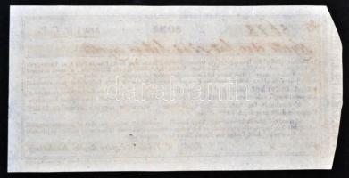 Pest 1834. "Vakok-Intézetére ügyelő Küldöttség" kitöltött sorsjegye T:I