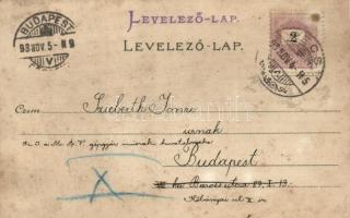 1898 Magyar honvéd huszár; a Divat Szalon kiadása / Hungarian hussar 'Grüss aus...' litho ...