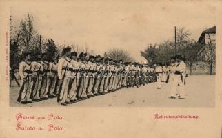 Pola, Rekrutenabtheilung / recruits division