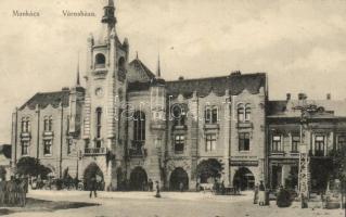 Munkács, Városháza, Rosner Mór üzlete, Grünfeld Mór üzlete / Town hall, shops