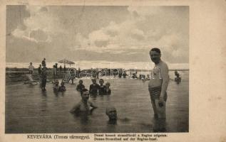 Kevevára, Dunai homok strandfürdő a Regius szigeten / island beach (EK)