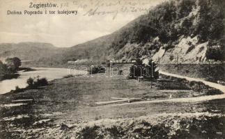 Zegiestów, Poprád river, railway