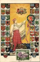 Latvian propaganda, coat of arms (Rb)