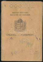 1929 A Magyar Királyság fényképes útlevele két személy, férj és feleség részére / 1929 Hungarian passport