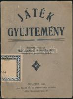 Író Lajosné-Rosta Irén: Játékgyűjtemény. Bp., 1928, Apostol kő- és könyvnyomda. Kiadói papírkötés, belül a gerincnél kissé szakadt, egyébként jó állapotban.