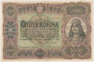 1920. 5000K "Orell Füssli Zürich" T:III kis szakadás