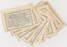 1849. 15Kr "Kossuth bankó" (8x) +  30Kr "Kossuth bankó" (6x) T:III,III-