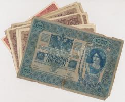 1902. 1000K + 1914. 50K román felülbélyegzéssel + 1920. 2K + 100K "Orell Füssli Zürich" (9...