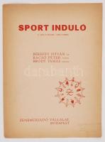 cca 1951 Bp., Sport induló a Civil a pályán című filmből, Zeneműkiadó Vállalat által kiadott kotta