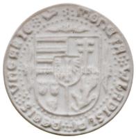 1999. "Szent László" bisquit porcelán jubileumi emlékérem (41mm) T:1