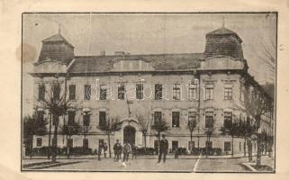 1940 Marosvásárhely, Állami polgári fiú iskola / boy school, vissza So. Stpl (EK)