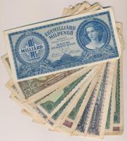 32db-os vegyes magyar pengő bankjegy tétel T:vegyes