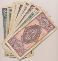 32db-os vegyes magyar pengő bankjegy tétel T:vegyes