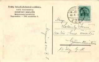 Nagyvárad, Kőrös part, híd, zsinagóga 'Erdély felszabadulásának emlékére.' / river, bridge...