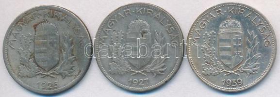 1926-1939. 1P Ag (3xklf) T:2,2-,3 ütésnyom