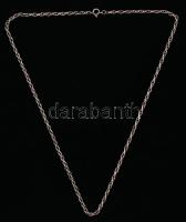 Ezüst(Ag) nyaklánc, jelzett, h: 50 cm, 7,6 g / silver necklace, 50 cm, 7,6 g