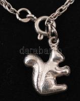 Ezüst(Ag) nyaklánc, jelzett, h: 40 cm, 4,3 g /
silver necklace with pendant, 40 cm, 4,3 g