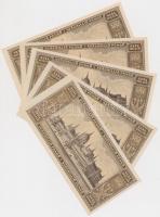 1946. 100.000.000P (5x), 2+3db sorszámkövető T:I- hajtatlan