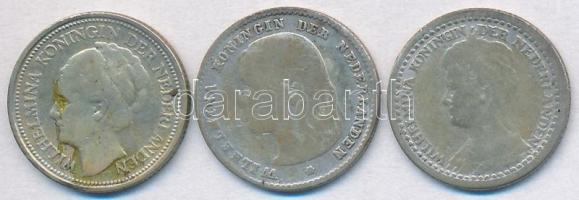 Hollandia 1897. 10c Ag + 1919. 10c Ag + 1928. 10c Ag "I. Vilma" T:2-,3
Netherlands 1897. 1...