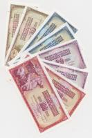 Jugoszlávia 1978. 10D (2x) sorszámkövetők + 50D (2x) sorszámkövetők + 1981. 20D (2x) sorszámkövetők + 100D (2x) sorszámkövetők T:I Yugoslavia 1978. 10 Dinara + (2x) sequential serials + 50 Dinara (2x) sequential serials + 1981. 20 Dinara (2x) sequential serials + 100 Dinara (2x) sequential serials C:UNC