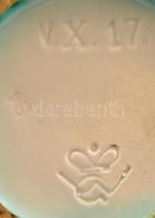 Díszes Hummel kosárka, kézzel festett, jelzett, kopásnyomokkal, m: 13 cm