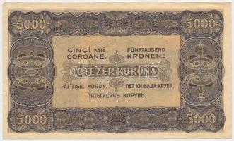 1923. 5000K "Magyar Pénzjegynyomda Rt." T:II-,III apró szakadás, szép papír