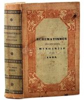 Schematismus inclyti regni Hungariae pro anno 1839. Calendarium in usum ecclesiae r. catholicae. Budae, 1839, Universit Hungaricae. Foltos kiadói kemény kötésben, gerinc elvált.  