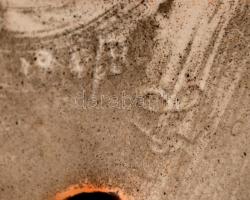 Hummel fekete törpe schnauzer, felakasztható falidísz, kézzel festett, jelzett, apró kopásnyommal, d...