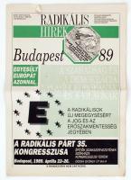 1989 Radikális hírek c. újság egy száma