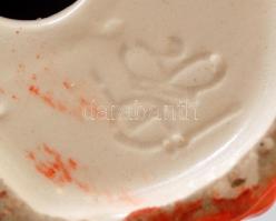 Hummel piros törpe schnauzer figura, kézzel festett, jelzett, apró lepattanással, m: 11 cm