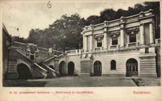 Budapest XXII. Budafok, M. kir. pincemesteri tanfolyam, Borárverező és lépcsőfeljárat (EK)