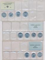 1973-1983. 2f-20f (21x), 6db hiányos forgalmi sor fóliatokban T:1