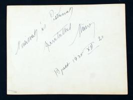 1935 Les Medgyessy magyar előadópáros 2 db fotó. Egyik aláírt. 24x16 cm