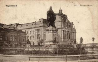 Nagyvárad, Oradea; Szent László szobor / statue (Rb)