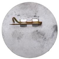 ~1970-1980. "Budapesti Közlekedési Vállalat - Jegyvizsgáló" zománcozott fém jelvény (44mm)...