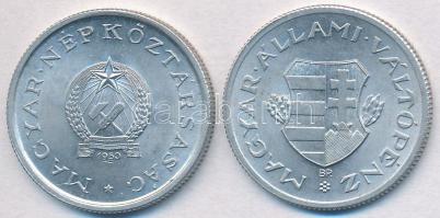 1949. 1Ft Al "Kossuth címer" + 1950. 1Ft Al T:1-,2